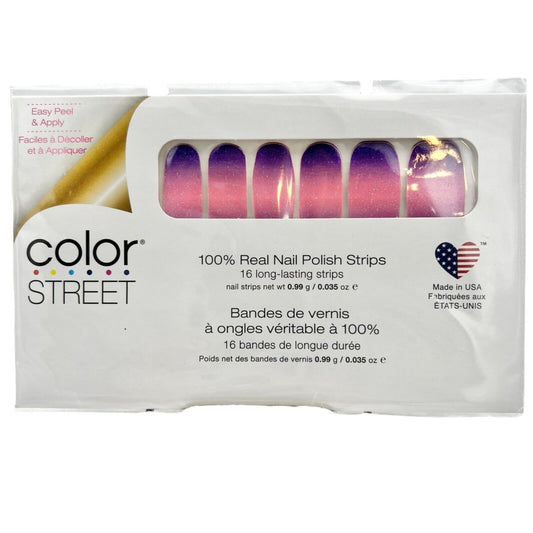 Color Street Nail Polish Strips TIL THE GLITTER END New Sealed Package