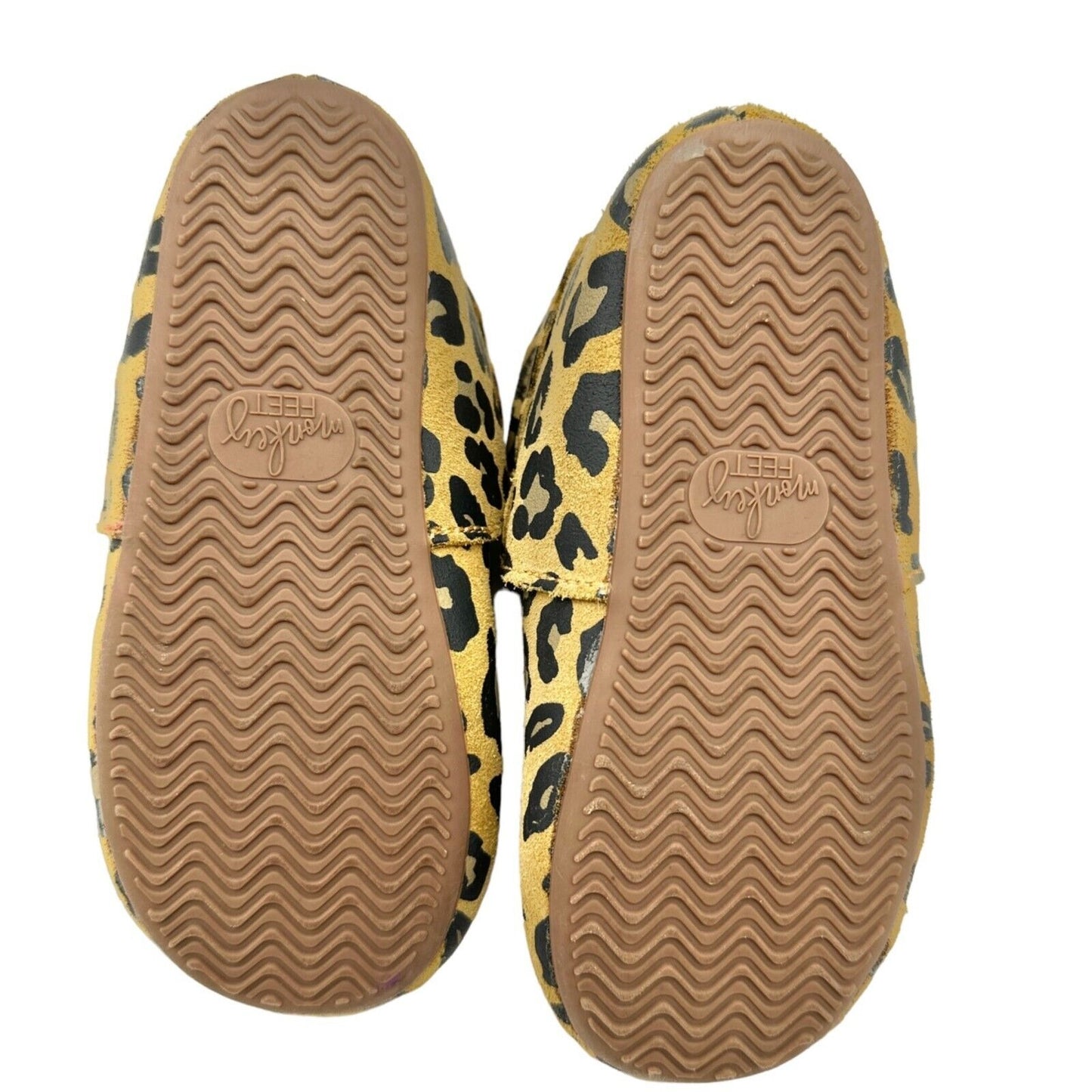 Monkey Feet Kids 3-4Y Shoes Leopard Print Slip On EUC