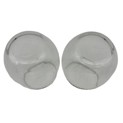 Pair of Wine Glasses Cat Themed Stemless Clear Glass 16oz Capacity