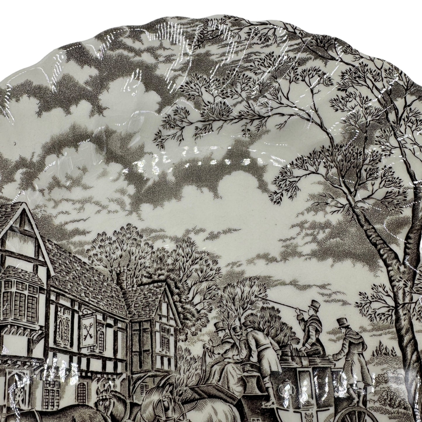 Royal Mail Fine Staffordshire Ironstone Dinner Plate 10 in Hand-Engraved England