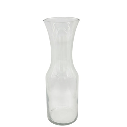 Stemless Carafe Set NIB 4 Glasses 17 Oz and 40.5 Oz Clear Glass Beverageware