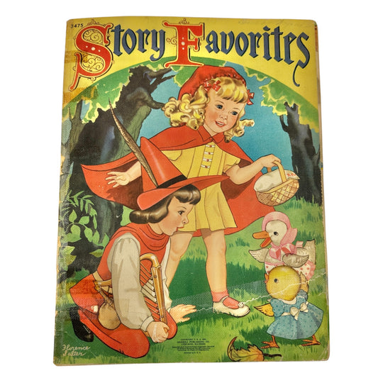 Vintage 1941 Story Favorites Childrens Book with Florence Salter Illustrations