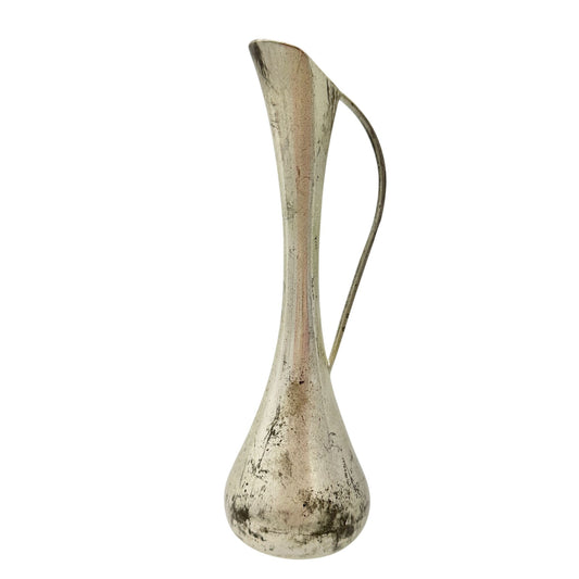 Vintage Silver Plated Vase With Handle Made In Hong Kong 7 inches Tall