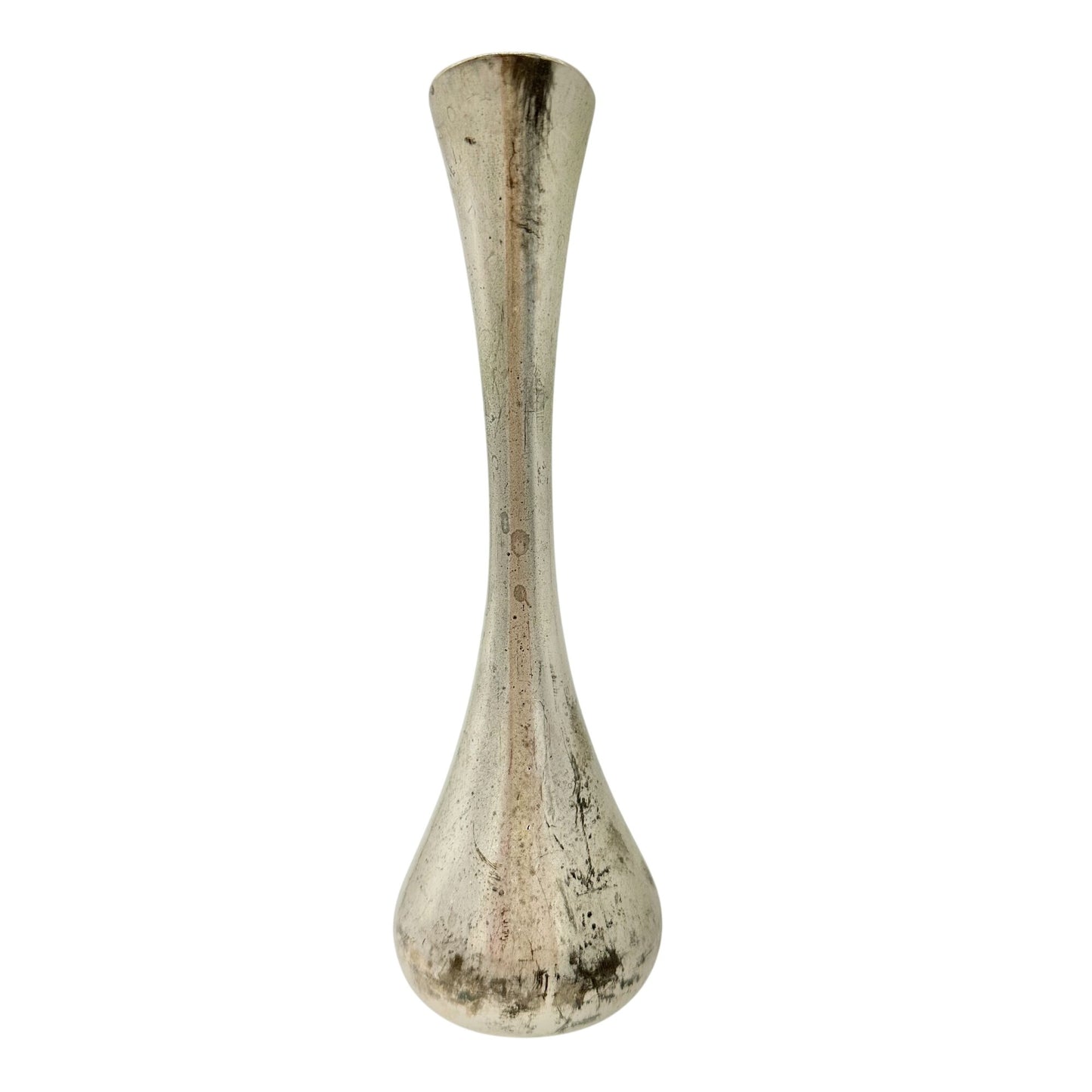 Vintage Silver Plated Vase With Handle Made In Hong Kong 7 inches Tall