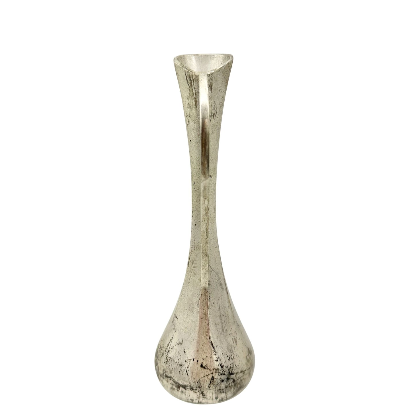 Vintage Silver Plated Vase With Handle Made In Hong Kong 7 inches Tall