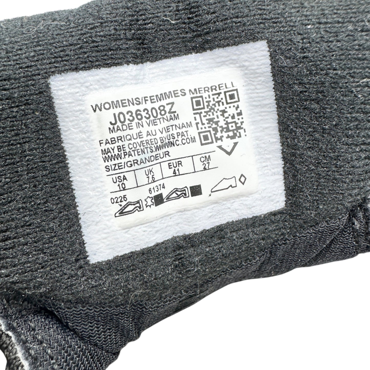 Merrell Moab 3 Mid GTX Hiking Boots Womens 10M Black Grey Waterproof Vibram Sole