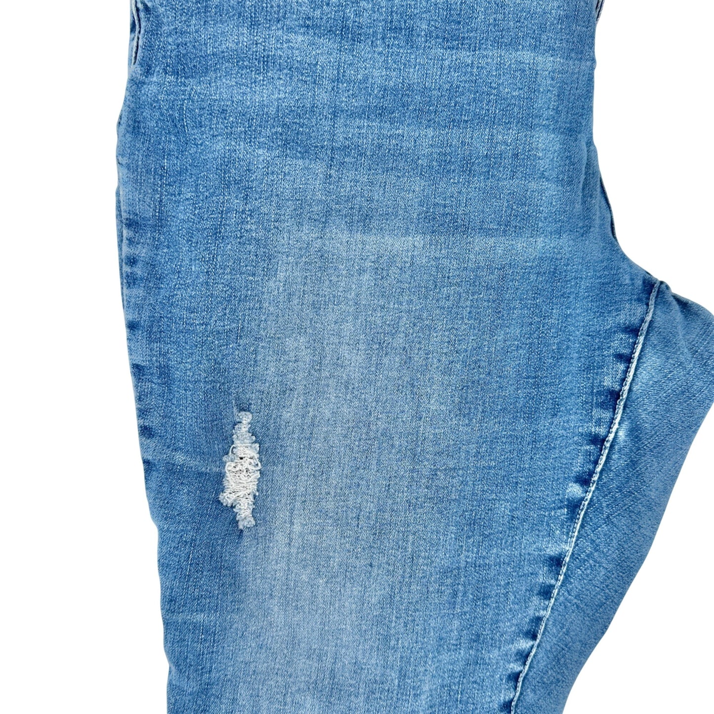 Royalty For Me Denim Jeans Womens Size 18W Curvy Fit Distressed Light Wash