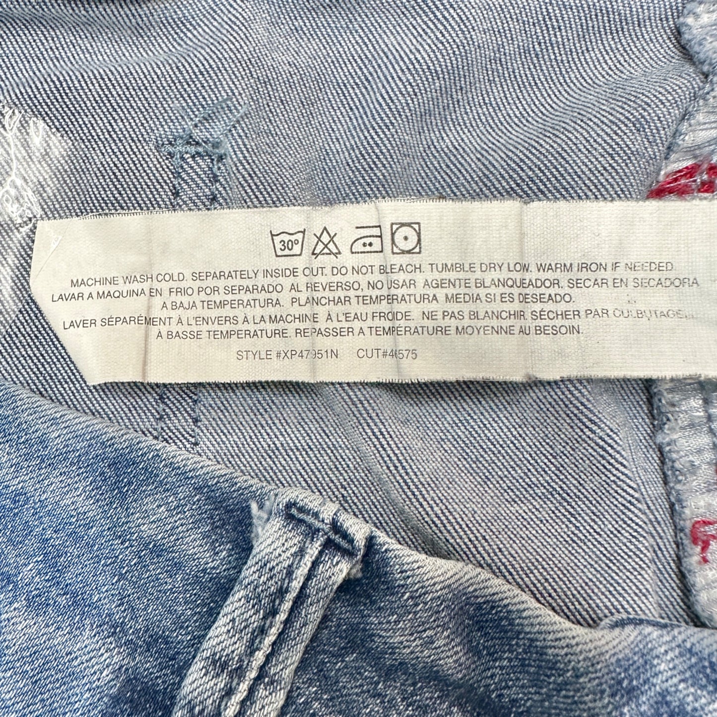 Royalty For Me Denim Jeans Womens Size 18W Curvy Fit Distressed Light Wash