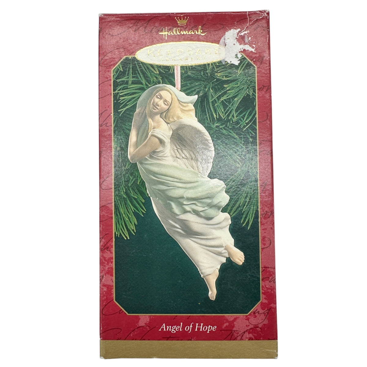Hallmark Keepsake Angel Of Hope Ornament 1999 Porcelain P Andrews Breast Cancer