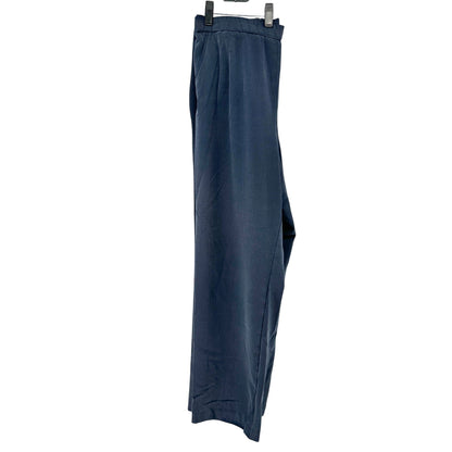 Briggs New York Pants Womens 16W Blue Elastic Waist Wide-Leg Relaxed Fit