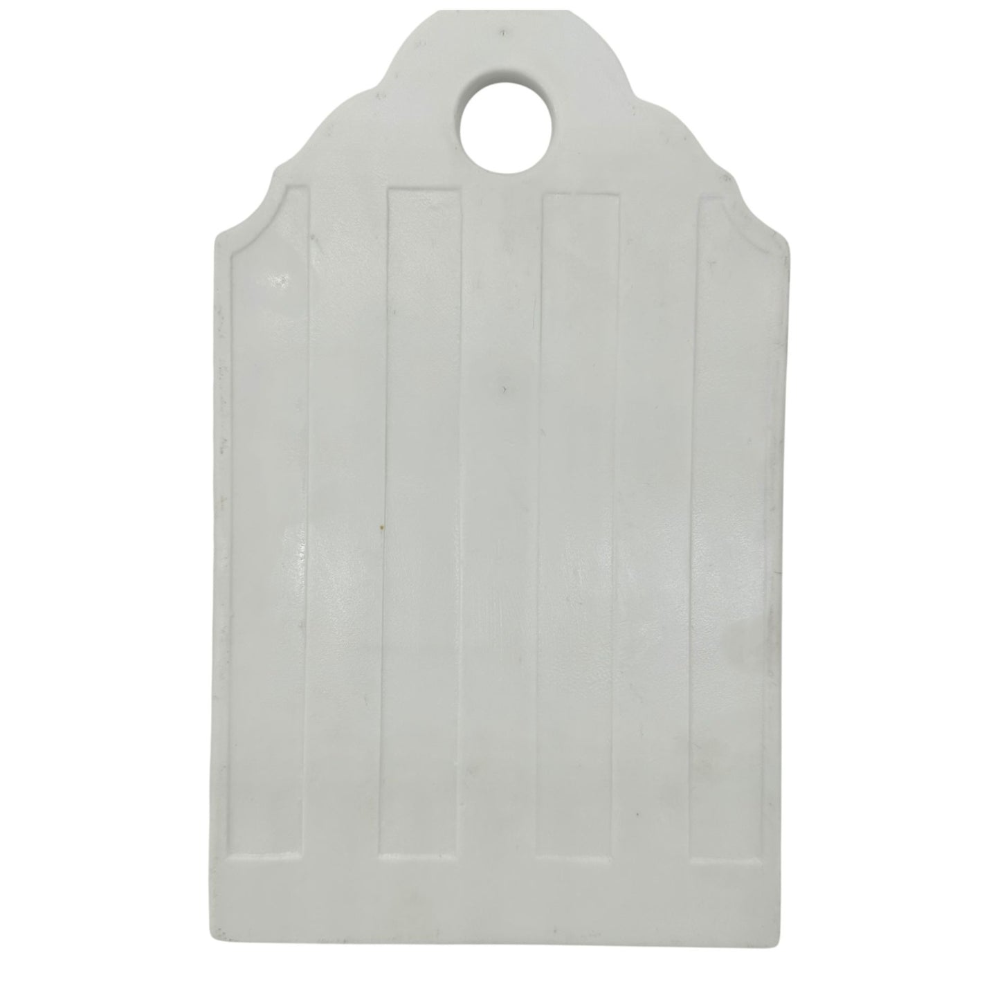 Vintage Blue White Porcelain Cheese Board Floral Design Hanging Hole Rectangular