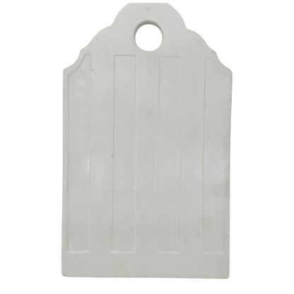 Vintage Blue White Porcelain Cheese Board Floral Design Hanging Hole Rectangular