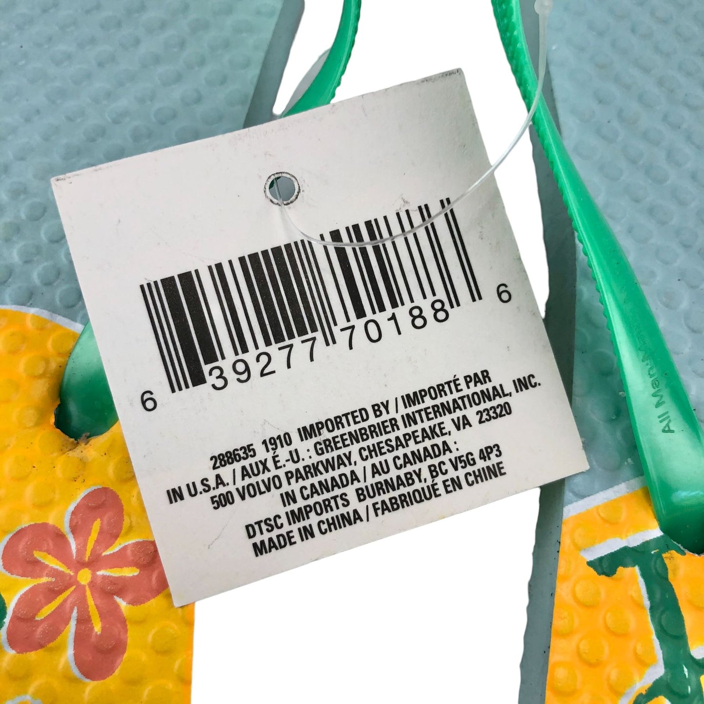 Flip Flops Fun in the Sun Womens L (9-10) NEW beach pool camping casual summer