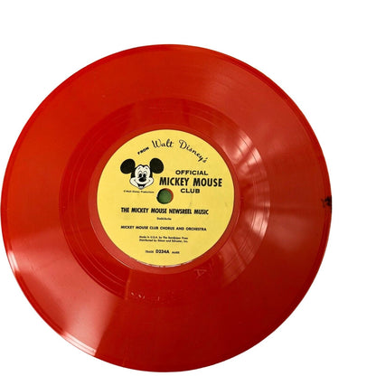 Set of 4 Disney Mickey Mouse Club Records Vintage theme song more fun