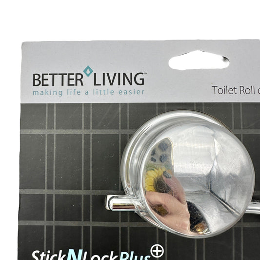 Better Living Kroma Toilet Roll or Towel Holder Stick N Lock Plus NIP