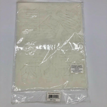 Pkg of 10 Doodling Templates Baby Flower Butterfly Designs Patterns NEW