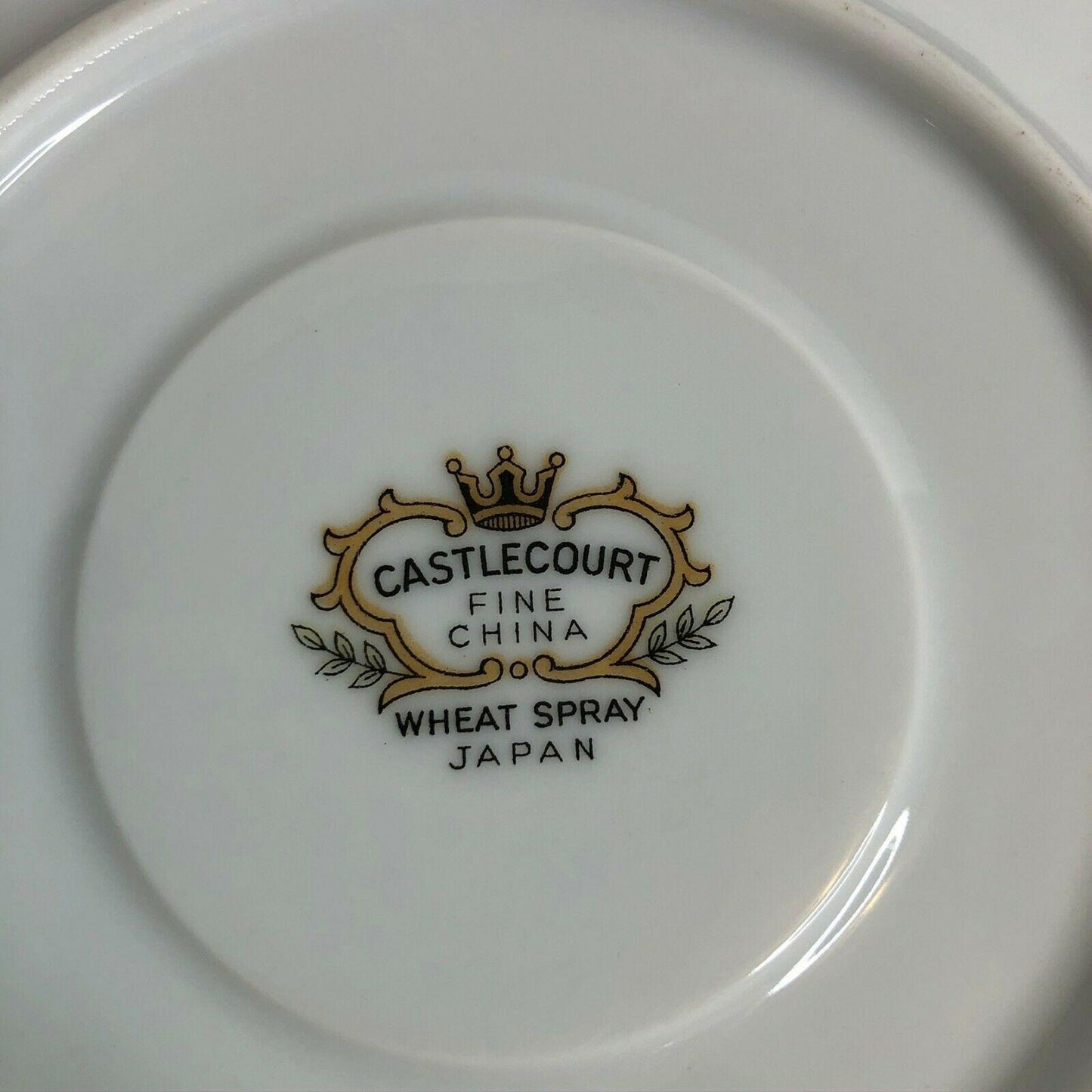 Vintage Castlecourt Wheat Spray Japan China Saucer EUC