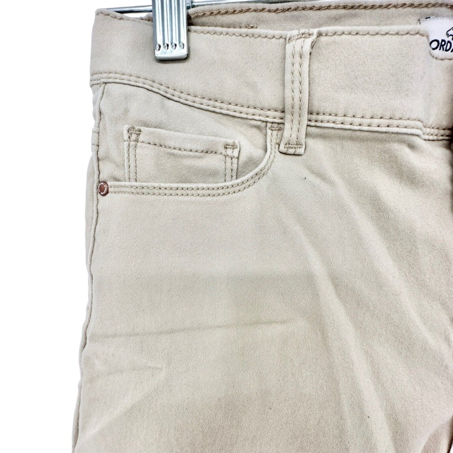 Jordache Skinny Pants Girl's 14 Tan 5 Pocket Adjustable Waist EUC