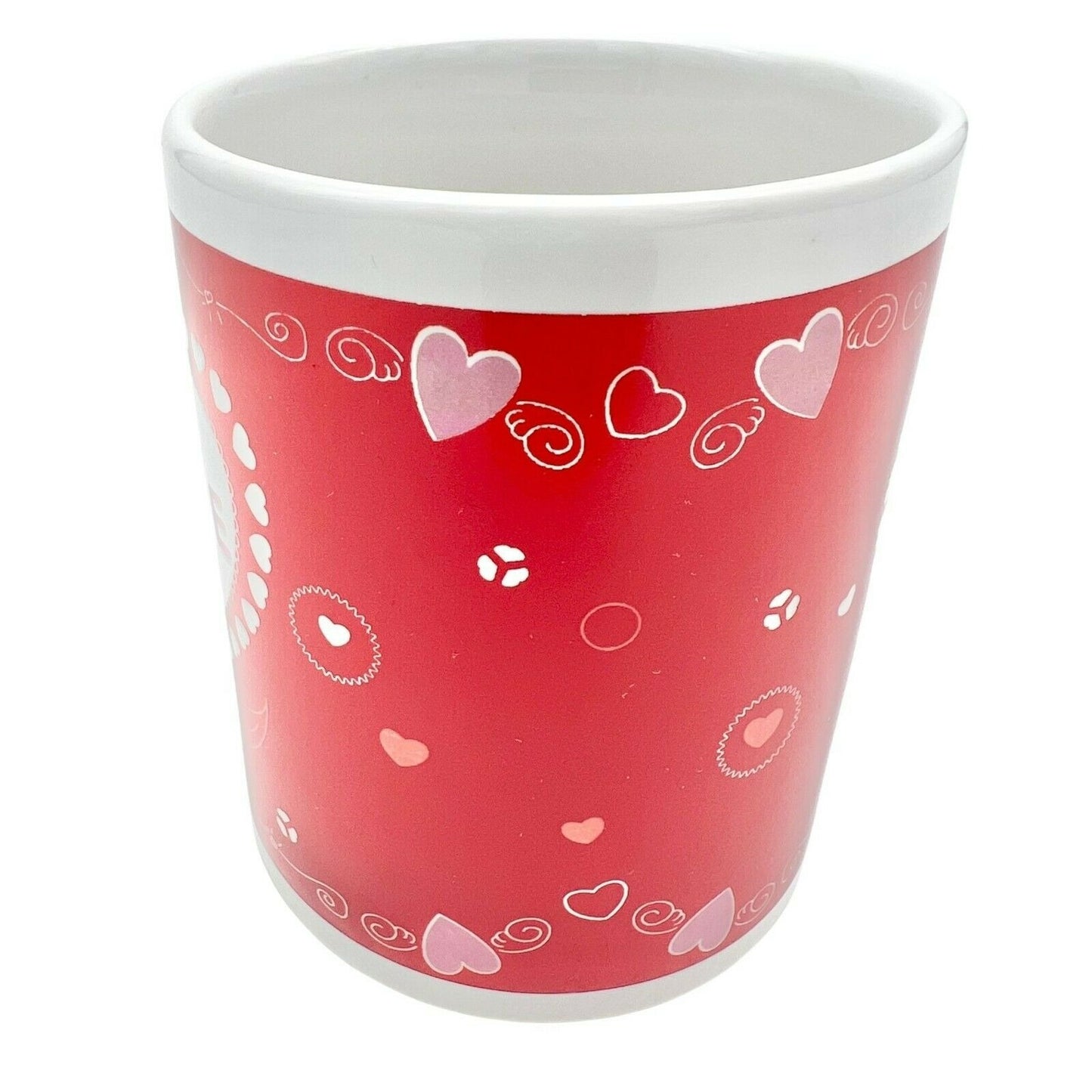 Love in My Heart 6oz White Red Mug Valentines Lovers