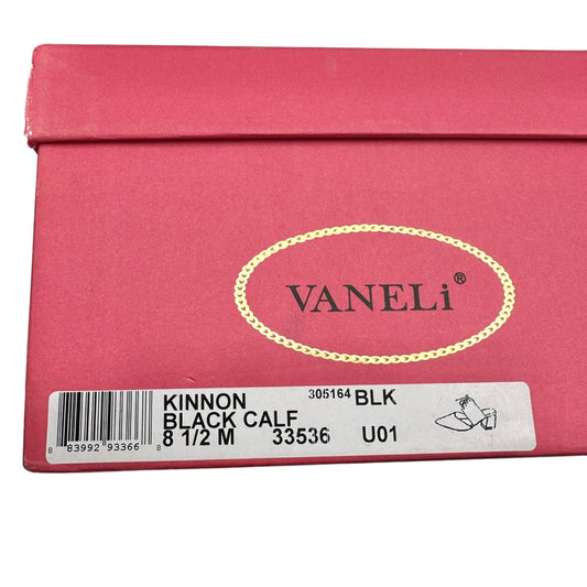 VANELi Kinnon 8.5M Black Calf Womens Slide On Shoes Pointed Toe in Box