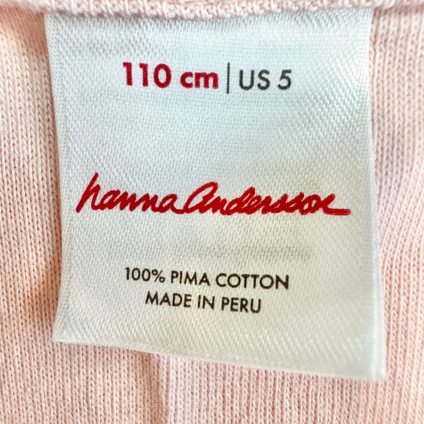 Hanna Andersson Girls Size 5 Tank Top Pink