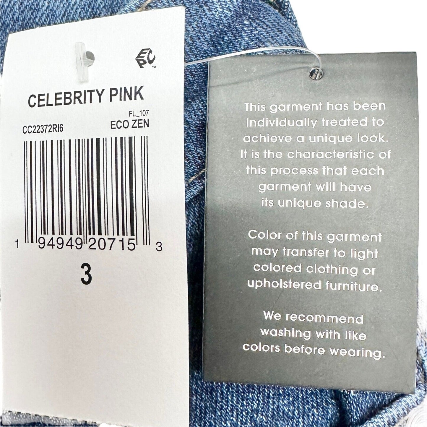 Celebrity Pink Jeans Women's 3 Med Blue Denim The Glam Skinny Curvy Mid-rise NWT