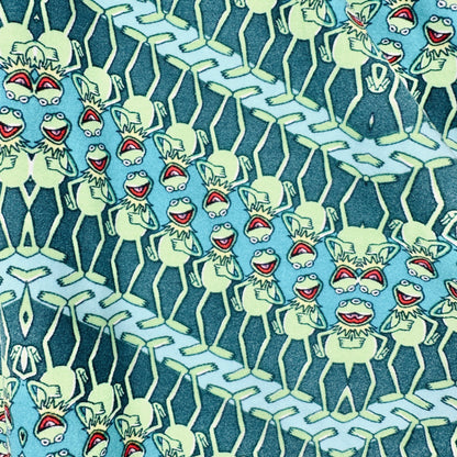 LuLaRoe Leggings Womens Tall & Curvy Green Flowered and Green Kermit