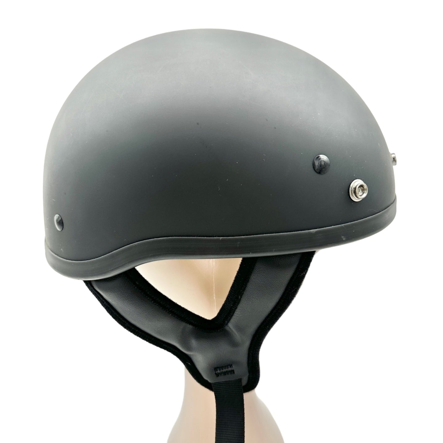 adjustable motorcycle half helmet Adult XL DOT Approved Motorcycle Helmet Half Hood Black Adjustable Str – Tiffany's Treasures and Trinkets