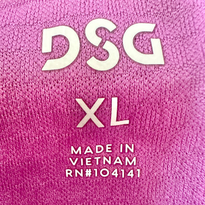 DSG Mesh Tank Top Womens XL PInk Lightweight Athletic Poly Sleeveless High Neck