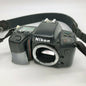 Nikon N70 35mm Film Camera Without Lens Works Duct Tape Holding Film Cover Close