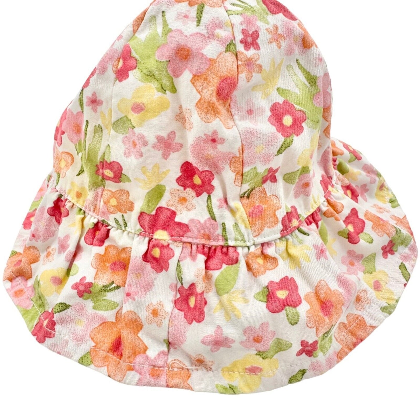 Gymboree Baby 3-6 mos Swimsuit with matching Hat Floral Design