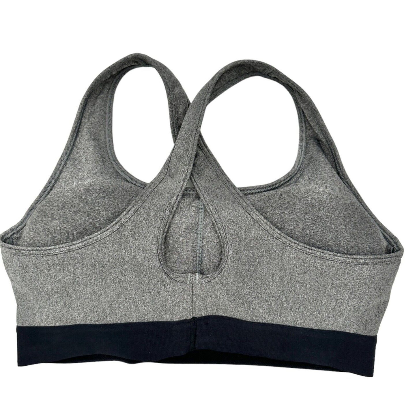 Under Armour Large Compression Sports Bra Gray and Black