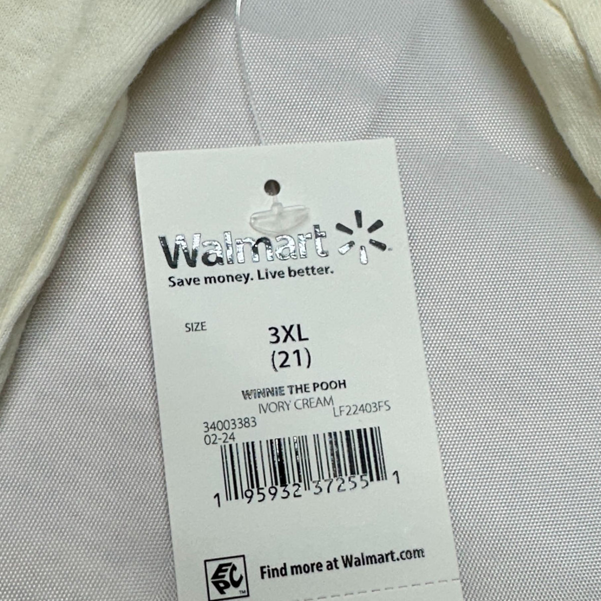 Disney Winnie The Pooh Ivory Cream Graphic T Shirt With Patches 3XL Cotton Blend