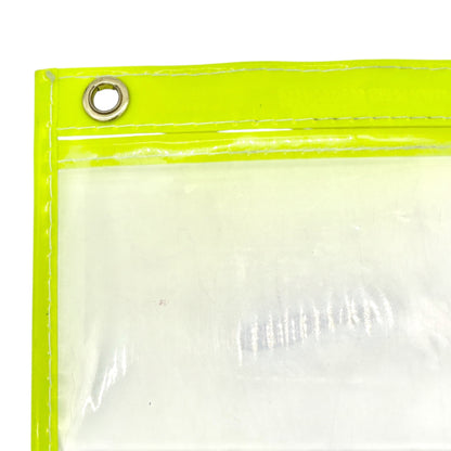 Pack of 25 Plastic Job Jackets 3 Hole Top Opening 5 ea of 5 Colors 16.5" x 13.5"
