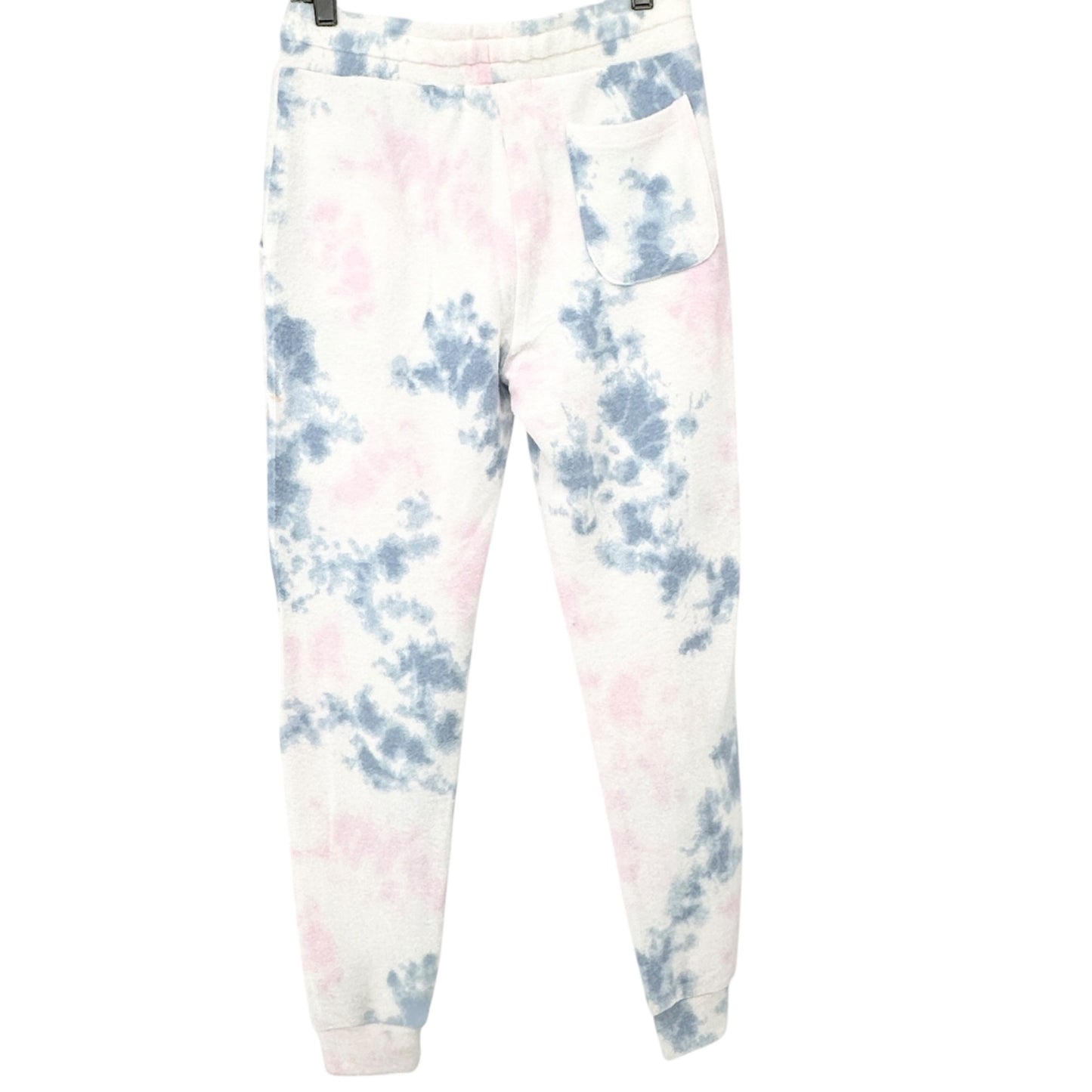 Ocean Drive Jogger Sweatpants S Chincoteague Island VA Tie-Dye White Pink Blue
