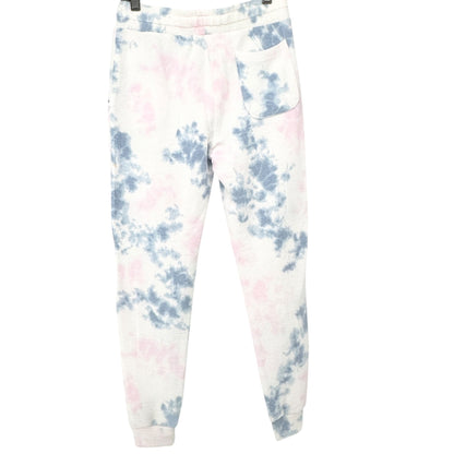Ocean Drive Jogger Sweatpants S Chincoteague Island VA Tie-Dye White Pink Blue