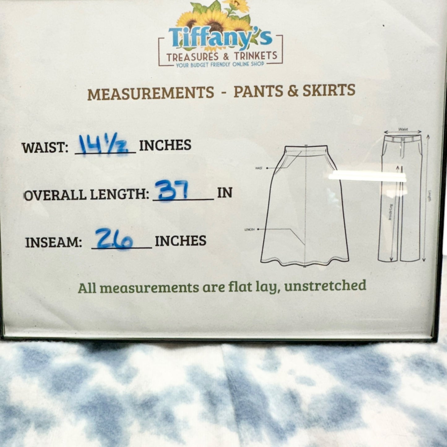 Ocean Drive Jogger Sweatpants S Chincoteague Island VA Tie-Dye White Pink Blue