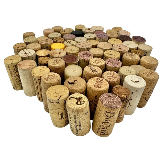 Bundle of 66 Assorted Wine Bottle Corks for Craft Projects