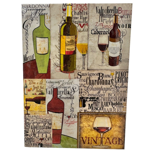 Magnetic Board Frame 5x7 Wine Theme with Cork Magnets