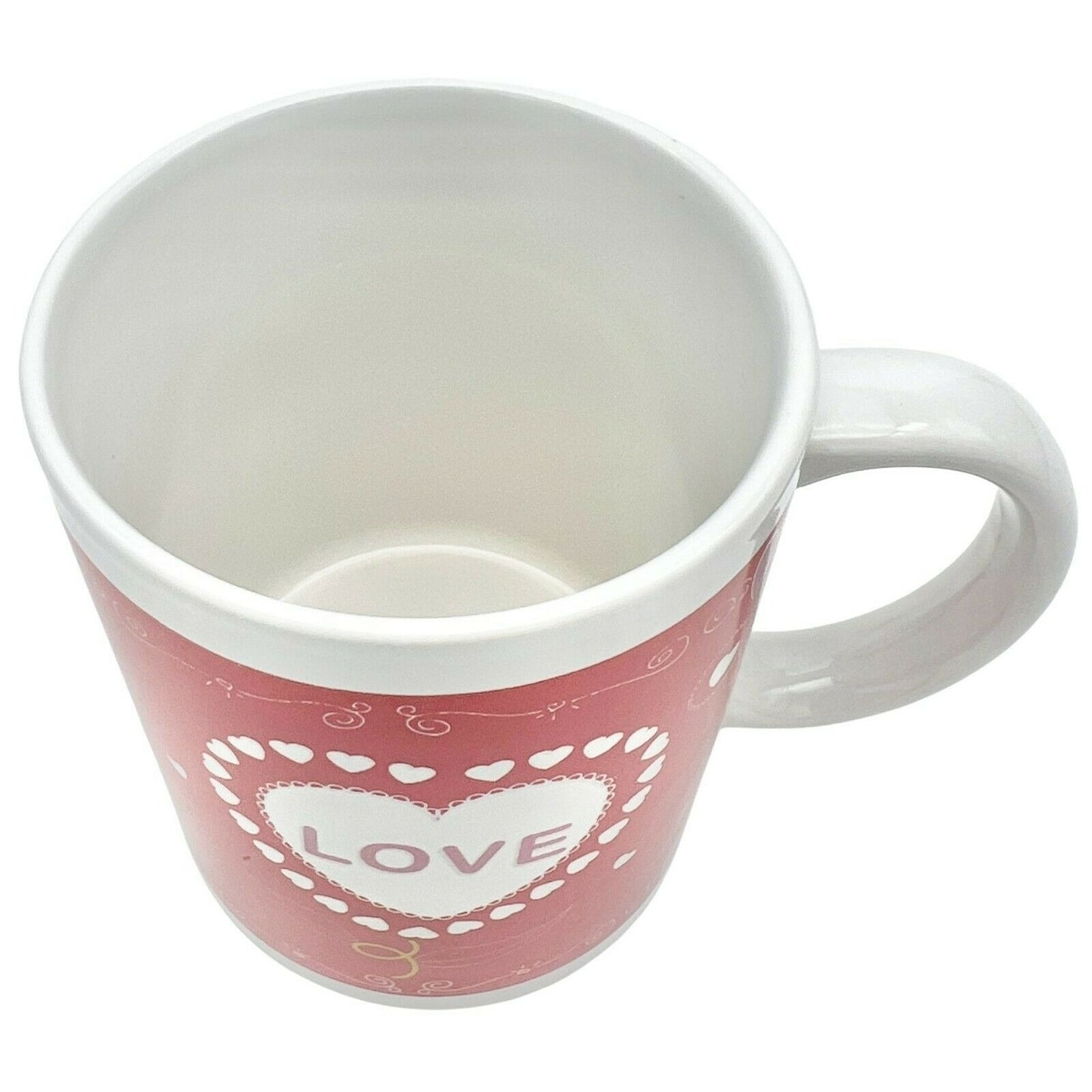 Love in My Heart 6oz White Red Mug Valentines Lovers