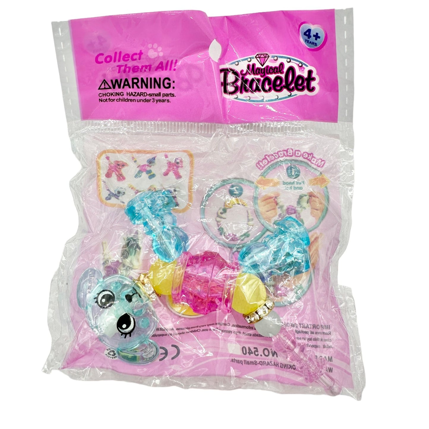 Easter Basket Bundle 7pc Girls Kitty Cat Blue Earmuffs Scrubber Activity Ball Bracelet and More