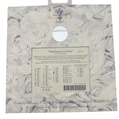 Mirabilia Designs SHAKESPEARES FAIRIES Cross Stitch Pattern MD-103 Nora Corbett