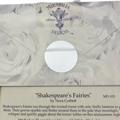 Mirabilia Designs SHAKESPEARES FAIRIES Cross Stitch Pattern MD-103 Nora Corbett