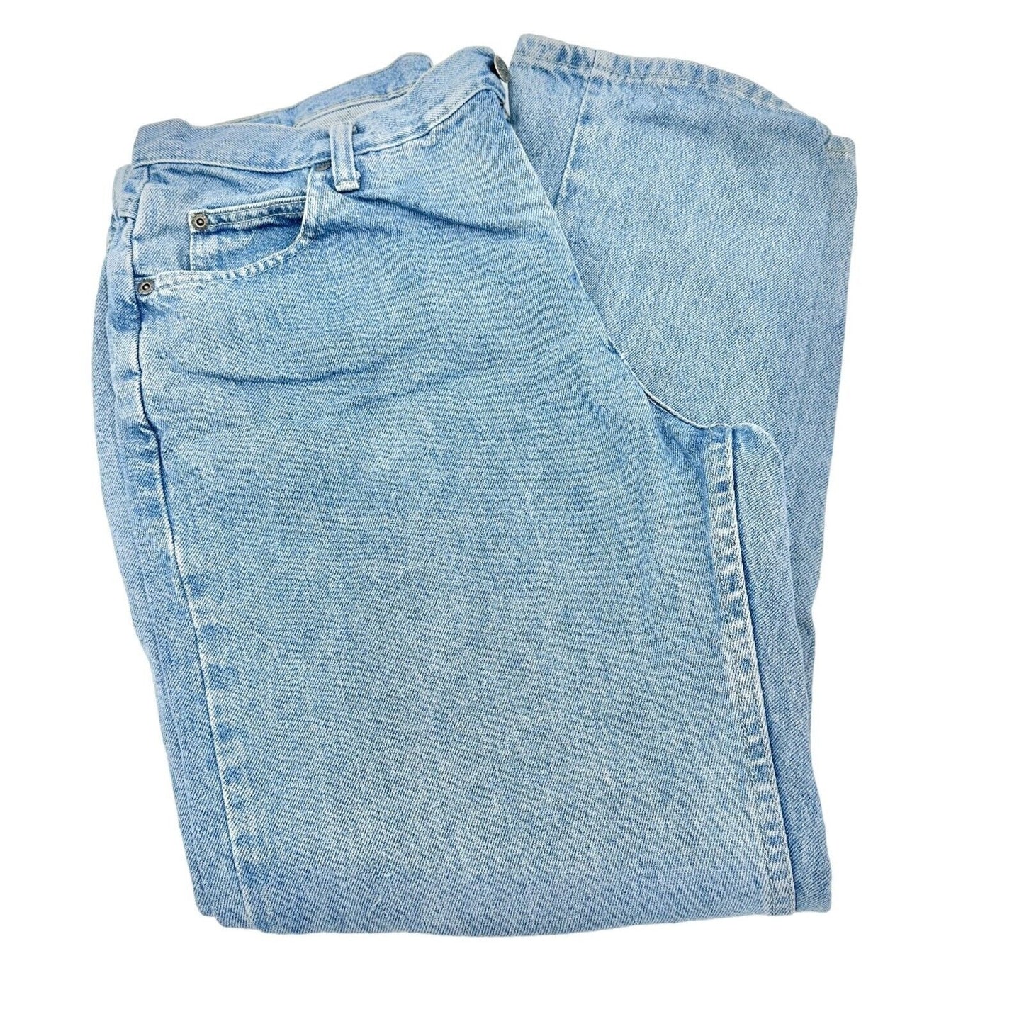 Riders Relaxed Denim Jeans Womens 16 P Light Blue Straight Leg 5 Pocket