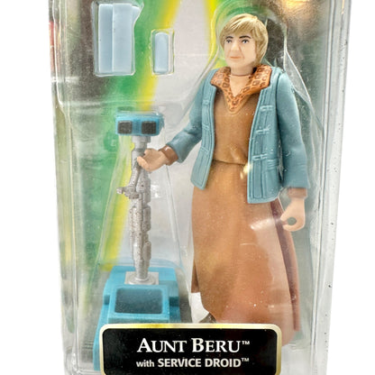 Star Wars The Power Of The Force Aunt Beru w Service Droid 1999 Hasbro Figure