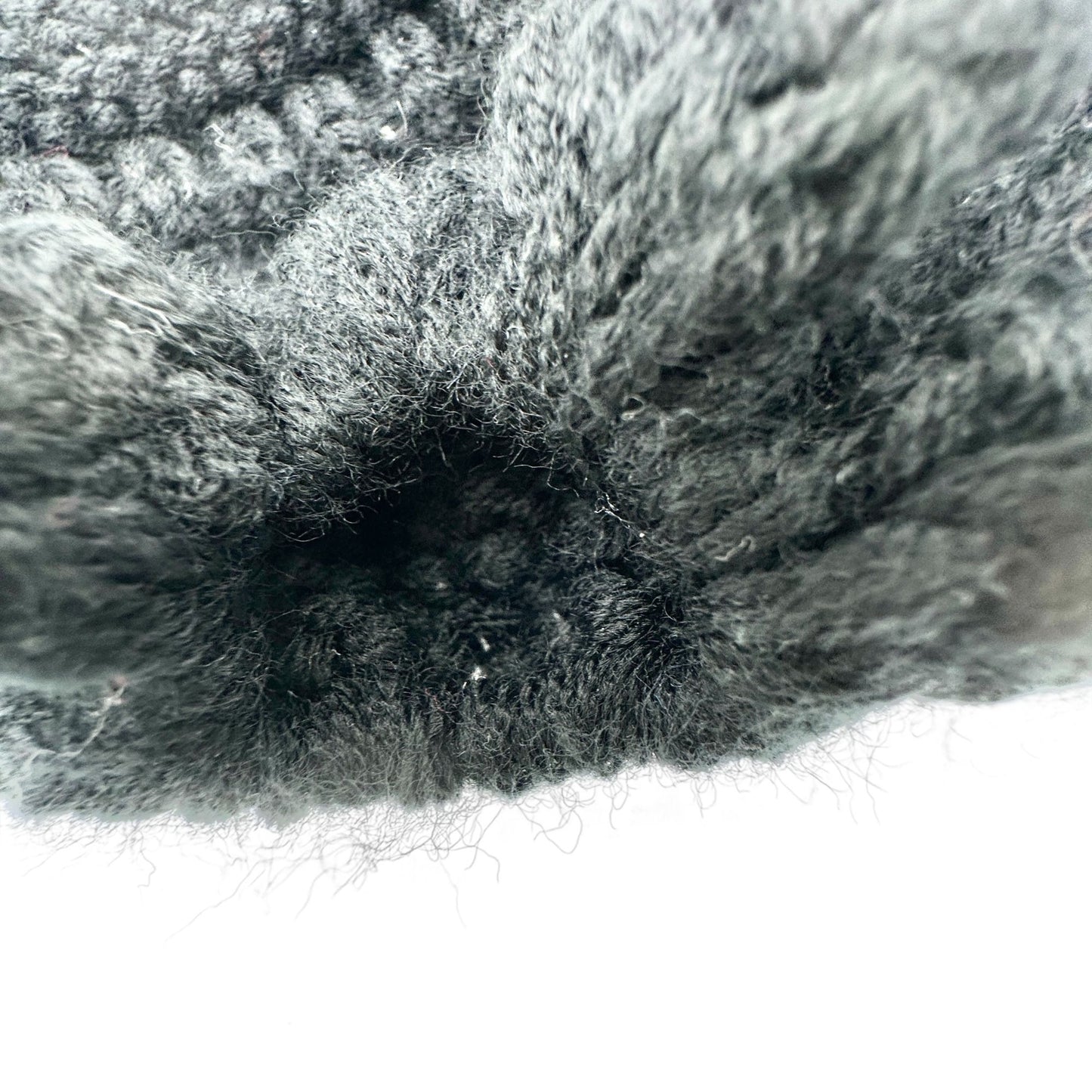 CC Knitted Beanie Hat Plus Stretch Gloves Black Unisex Warm Winter Accessories