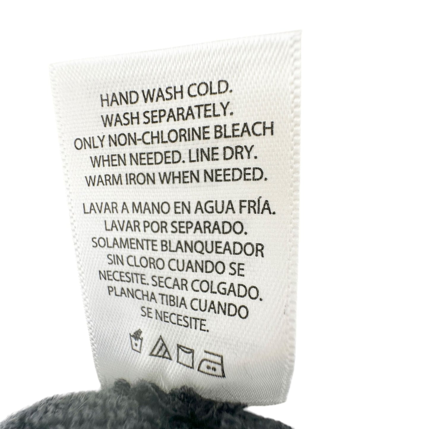 CC Knitted Beanie Hat Plus Stretch Gloves Black Unisex Warm Winter Accessories