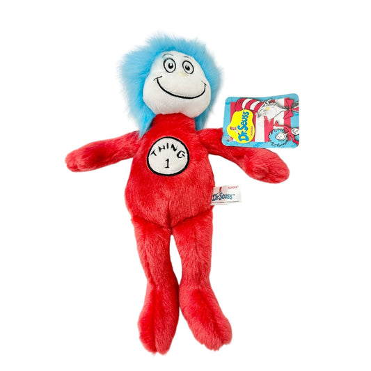 Dr. Seuss Thing 1 Plush Doll By Aurora 13" Washable Surface NWT