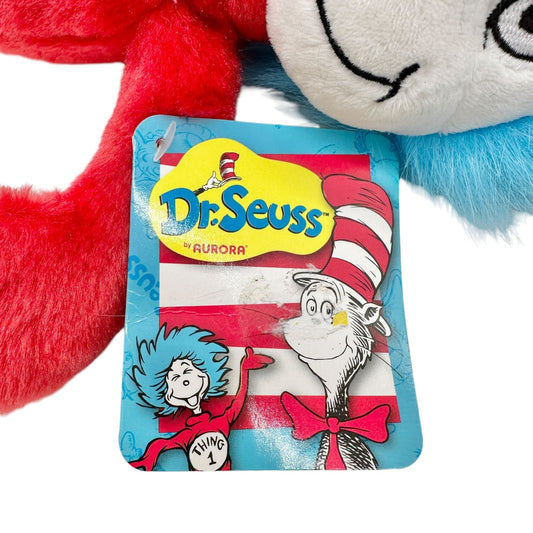 Dr. Seuss Thing 1 Plush Doll By Aurora 13" Washable Surface NWT