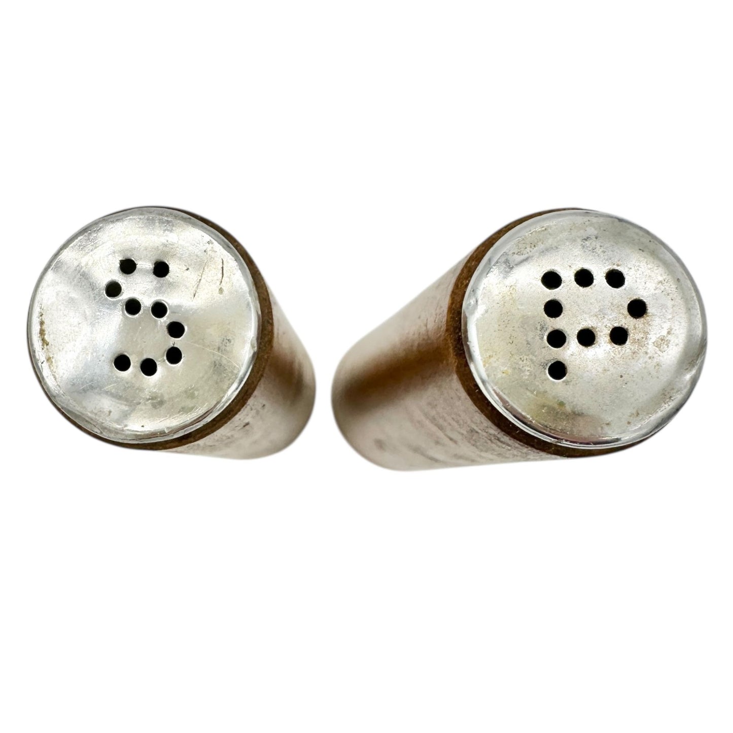 Vintage Mid-Century Modern Simple Elegant Teak Salt and Pepper Shakers 6.5"